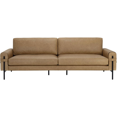 Camus Ludlow Sesame Leather Sofa